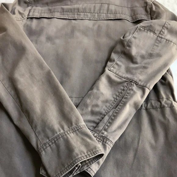 Lucky Brand Women’s Military Field Jacket Hood Full Zip Olive Green Size XS - Picture 13 of 14